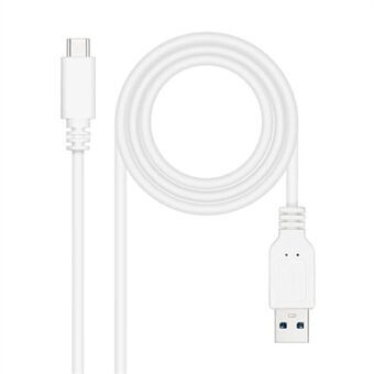 Kabel USB-C naar USB NANOCABLE 10.01.4002-W Wit 2 m