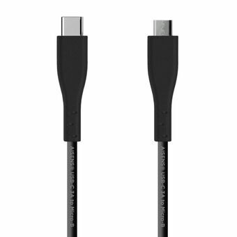 USB-C-kabel Aisens A107-0349 Zwart 1 m (1 Stuks)