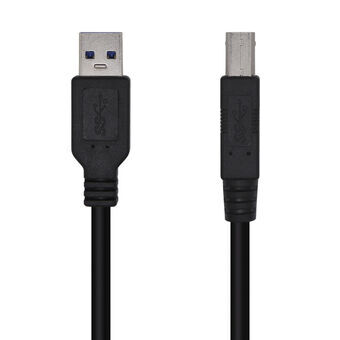 USB-kabel Aisens A105-0444 2 m Zwart (1 Stuks)