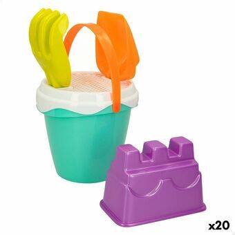 Strandspeelgoedset Colorbaby Ø 14 cm (20 Stuks)