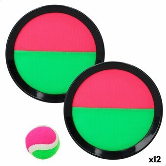 Strandspeelgoed Colorbaby Catch Ball 20 x 2 x 20 cm Velcro (12 Stuks)