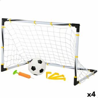 Voetbaldoel Colorbaby 90 x 59 x 59 cm Opvouwbaar (4 Stuks)