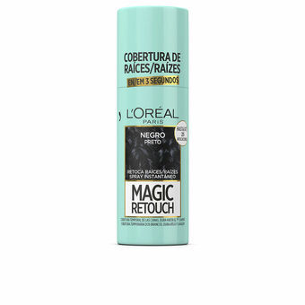 Tijdelijke correctorspray voor haarwortels L\'Oréal Paris Magic Retouch Zwart 75 ml