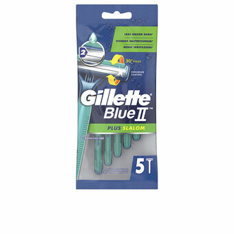 Wegwerpscheermessen Gillette Blue II Plus Slalom 5 Stuks