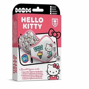 Hygiënemasker van recyclebaar stof Hello Kitty Volwassenen (2 stuks)