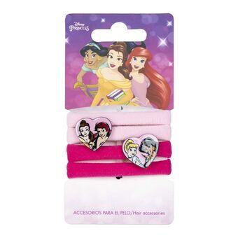 Haarelastiek Disney Princess Multicolour 4 Stuks