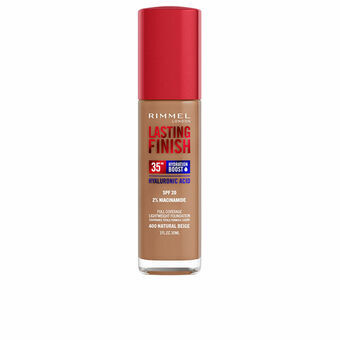 Vloeibare Foundation Rimmel London Lasting Finish Nº 400 Natural Beige Spf 20 30 ml