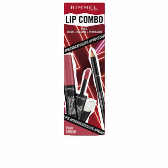 Make-up Set Rimmel London Lip Combo 3 Onderdelen Pink Crush