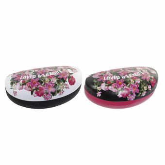 Koffer voor glazen DKD Home Decor Rozen Metaal (2 pcs) (16.5 x 8 x 7 cm)