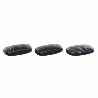 Koffer voor glazen DKD Home Decor Metaal (3 pcs) (16 x 7 x 5.5 cm)