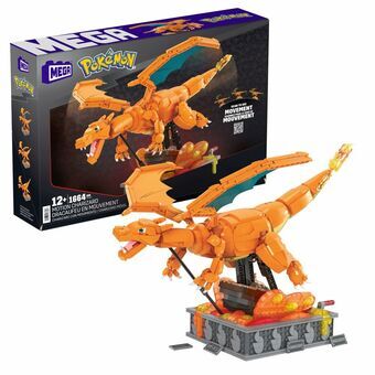 Constructiekit Pokémon Mega Construx -  Motion Charizard 1664 Onderdelen