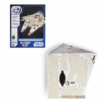 Bouwspel Star Wars Millennium Falcon 223 piezas 43 x 31,4 x 22,4 cm Grijs Multicolour