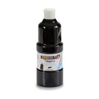 Tempera Zwart 400 ml (6 Stuks)