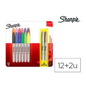 Set Viltstiften Sharpie 2061126 Multicolour 14 Onderdelen