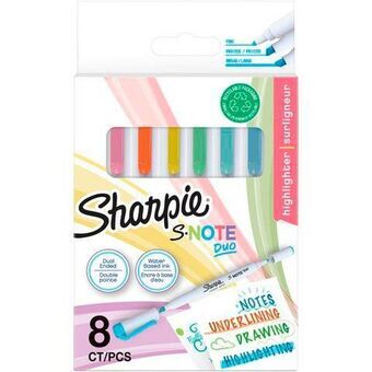 Set Viltstiften Sharpie S-NOTE DUO Multicolour