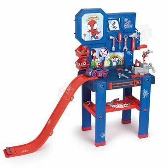 Werkbank met Gereedschap Smoby Spidey 110 x 110 x 34 cm Speelgoed