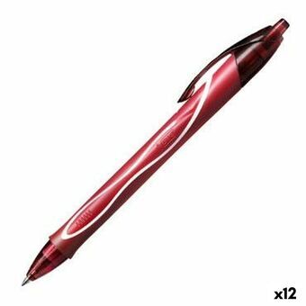 Gelpen Bic Gel-ocity Quick Dry Rood 0,3 mm (12 Stuks)