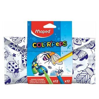 Set Viltstiften Maped 984729 Zwart 12 Onderdelen