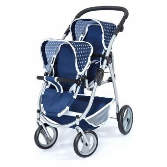 Poppenwagen Reig Tandem Blauw 73 x 63 x 46 cm