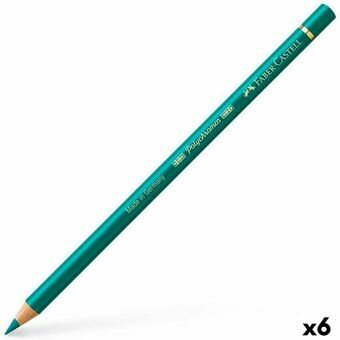 Kleurpotloden Faber-Castell Polychromos Groen (6 Stuks)