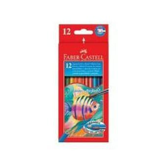 Aquarel Kleurpotloden Faber-Castell Multicolour (12 Onderdelen)