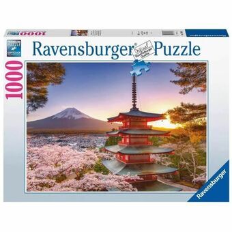 Puzzel Ravensburger 17090 Mount Fuji Cherry Blossom View 1000 Onderdelen