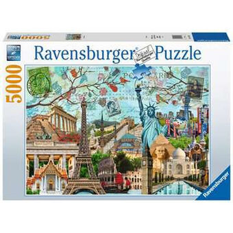 Puzzel Ravensburger 17118 Big Cities Collage 5000 Onderdelen