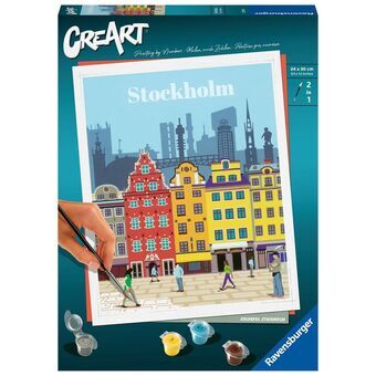 Set voor verven op nummer Ravensburger Stockholm