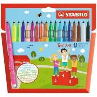 Set Viltstiften Stabilo 378/1-18-01 Multicolour (18 Onderdelen)