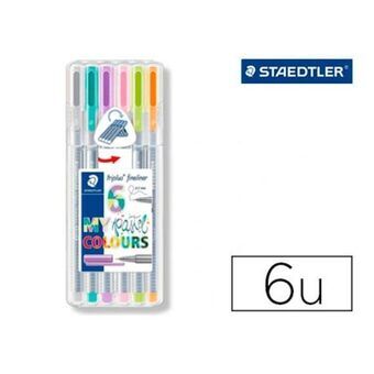 Set Viltstiften Staedtler 334 SB6CS3 (6 Stuks)