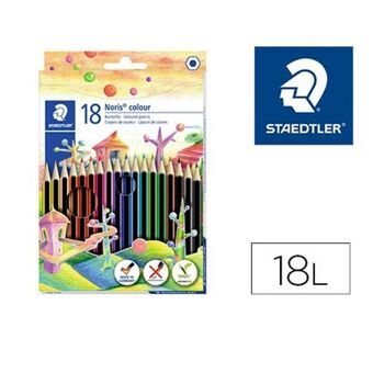 Kleurpotloden Staedtler 185 C18 Multicolour 18 Onderdelen