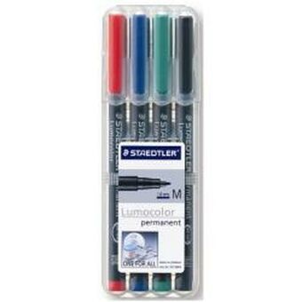 Permanente markeerstift Staedtler 317 WP4 (4 Stuks)