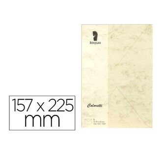 Enveloppen Rossler Papier 220711506 Bruin Papier 157 x 225 mm