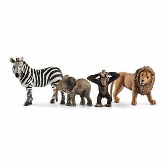 Dierenfiguren Schleich 42387 Wild Life: Safari 4 Onderdelen Plastic