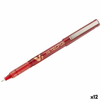 Boligrafo de tinta líquida Pilot V7 Hi-Tecpoint Rood 0,5 mm (12 Stuks)