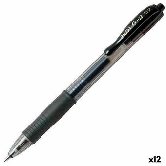 Gelpen Pilot G-2 07 Zwart 0,4 mm (12 Stuks)