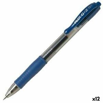 Gelpen Pilot G-2 07 Blauw 0,4 mm (12 Stuks)