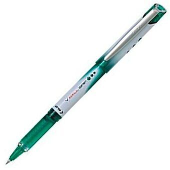 Liquid ink ballpoint pen Pilot Roller V-Ball Grip 0,7 Groen 12 Stuks