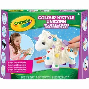 Vaardigheidsspel Crayola Decorate your Unicorn (FR) Rood Multicolour