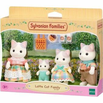 Accessoires voor poppenhuis Sylvanian Families 5738 Latte Cat Family