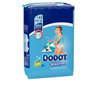 Wegwerpluiers Dodot Splashers 4-5 9-15 kg (11 Stuks)