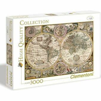 Puzzel Clementoni Old Map 33531.2 188 x 84 cm 3000 Onderdelen