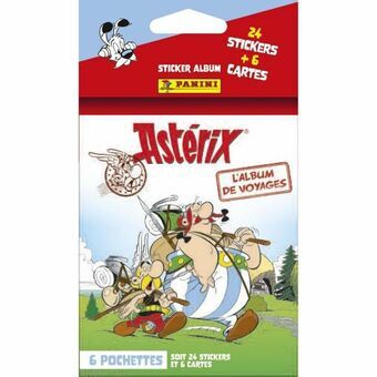 Stickerverpakking Panini Astérix -  L\'Album de Voyages 6 Enveloppen