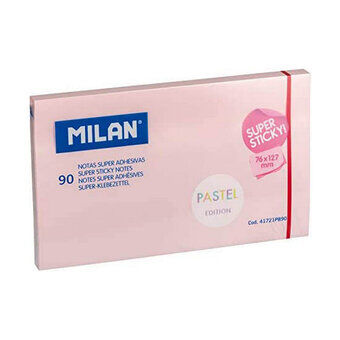 Schrijfblok Milan PASTEL Zelfklevend Roze (76 x 127 mm)