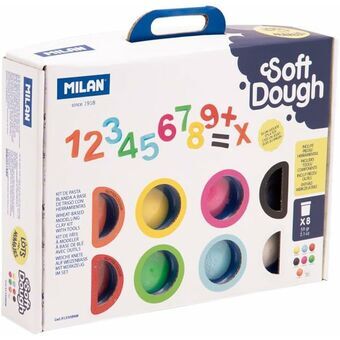 Modelleerklei Milan Soft Dough Lots of Numvers Multicolour