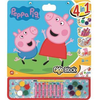 Tekeningen om te schilderen Peppa Pig Stickers 4-in-1