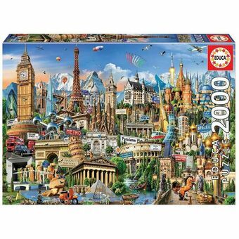 Puzzel Educa Europe 2000 pcs