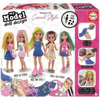 Educatief Spel Educa My Model Doll Design Casual Multicolour (1 Onderdelen)