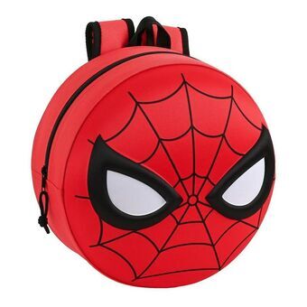 3D-Kinderrugzak Spiderman 642267358 Zwart Rood 31 x 31 x 10 cm