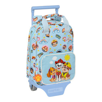 Schoolrugzak met Wielen The Paw Patrol Sunshine Blauw (20 x 28 x 8 cm)